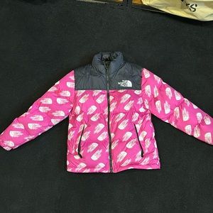 Girls north face jacket size large